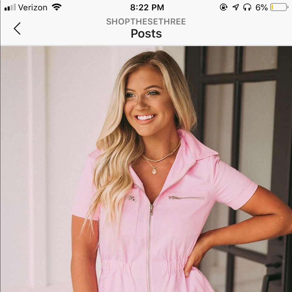 Pink romper